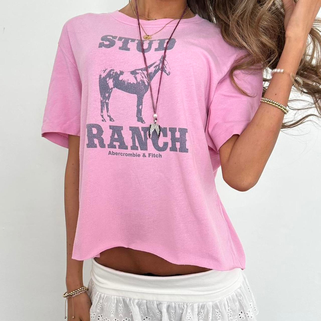 Vintage Abercrombie and Fitch pink top