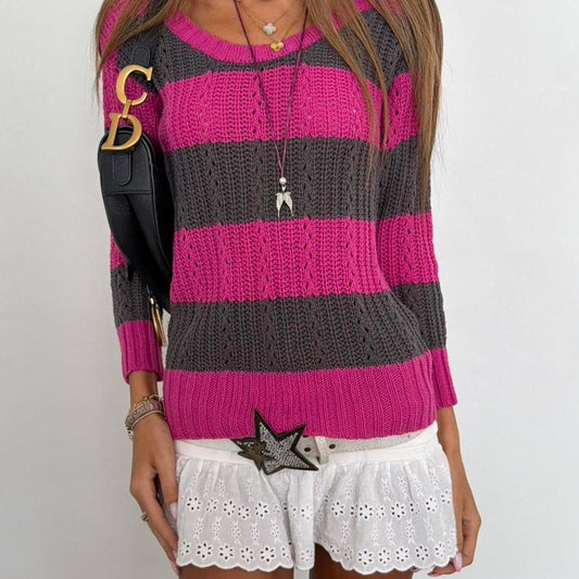 Vintage 00s striped knit sweater