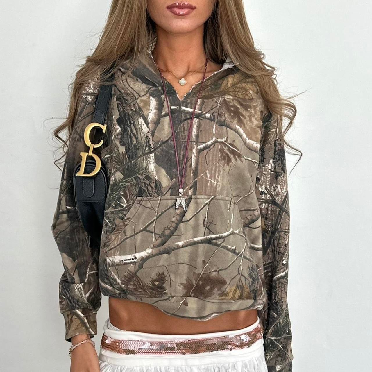 Vintage 2000’s camouflage hoodie