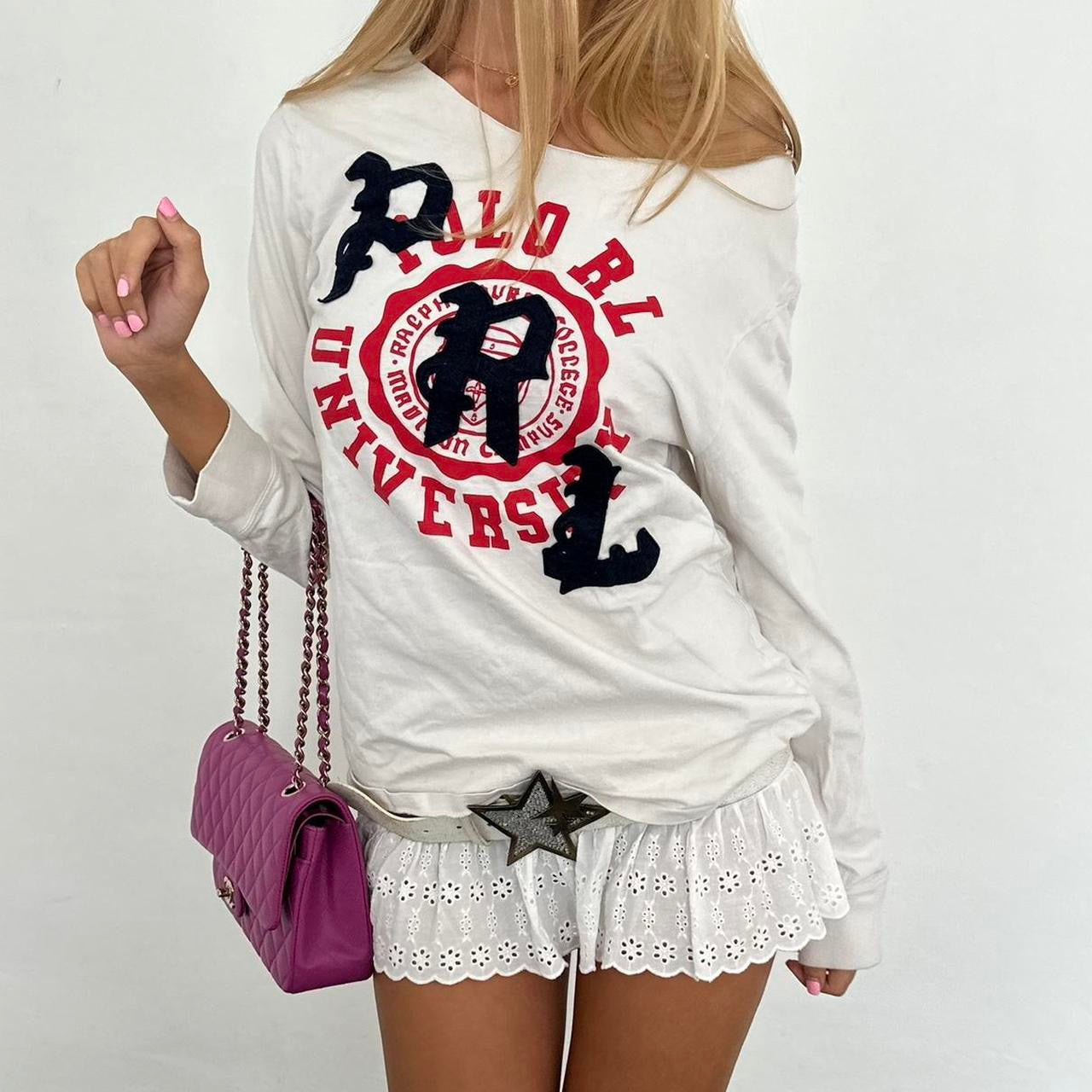 Vintage 2000’s Polo Ralph Lauren varsity long sleeve top