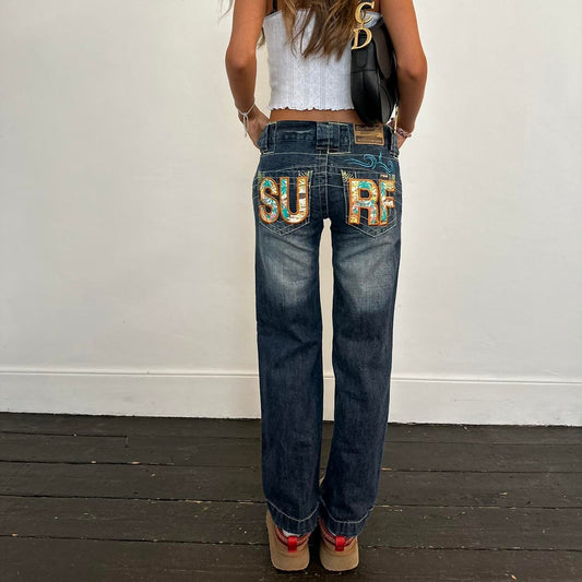 Vintage iconic surf girl jeans 🩵
