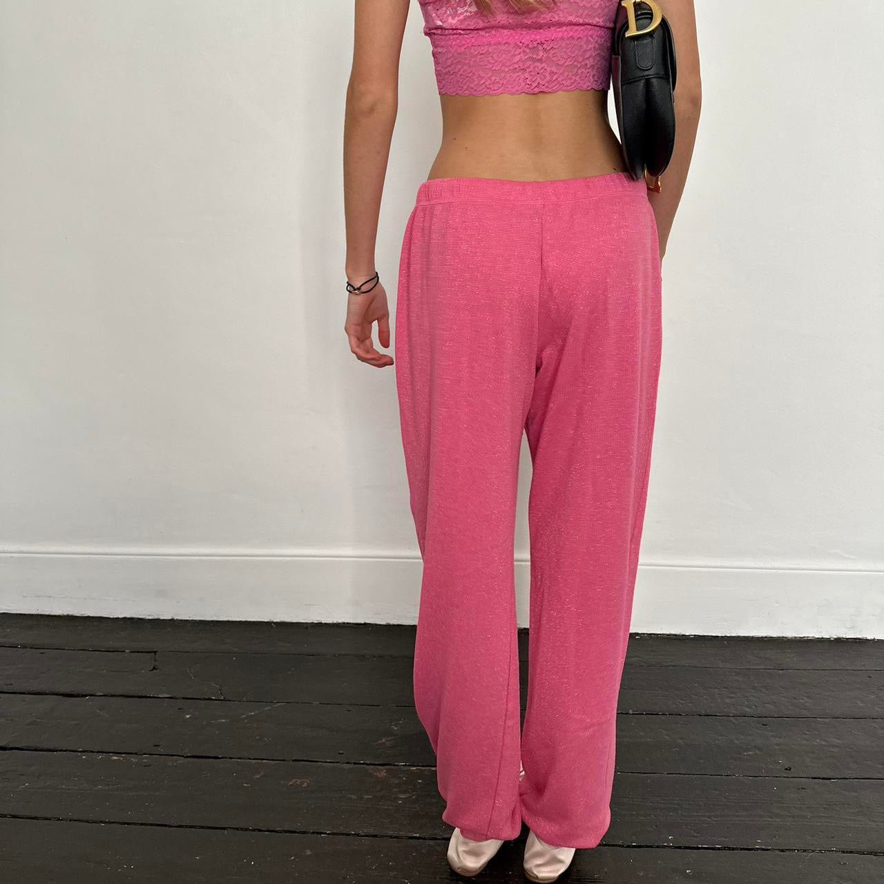 Vintage 2000’s Peace pink graphic sweatpants