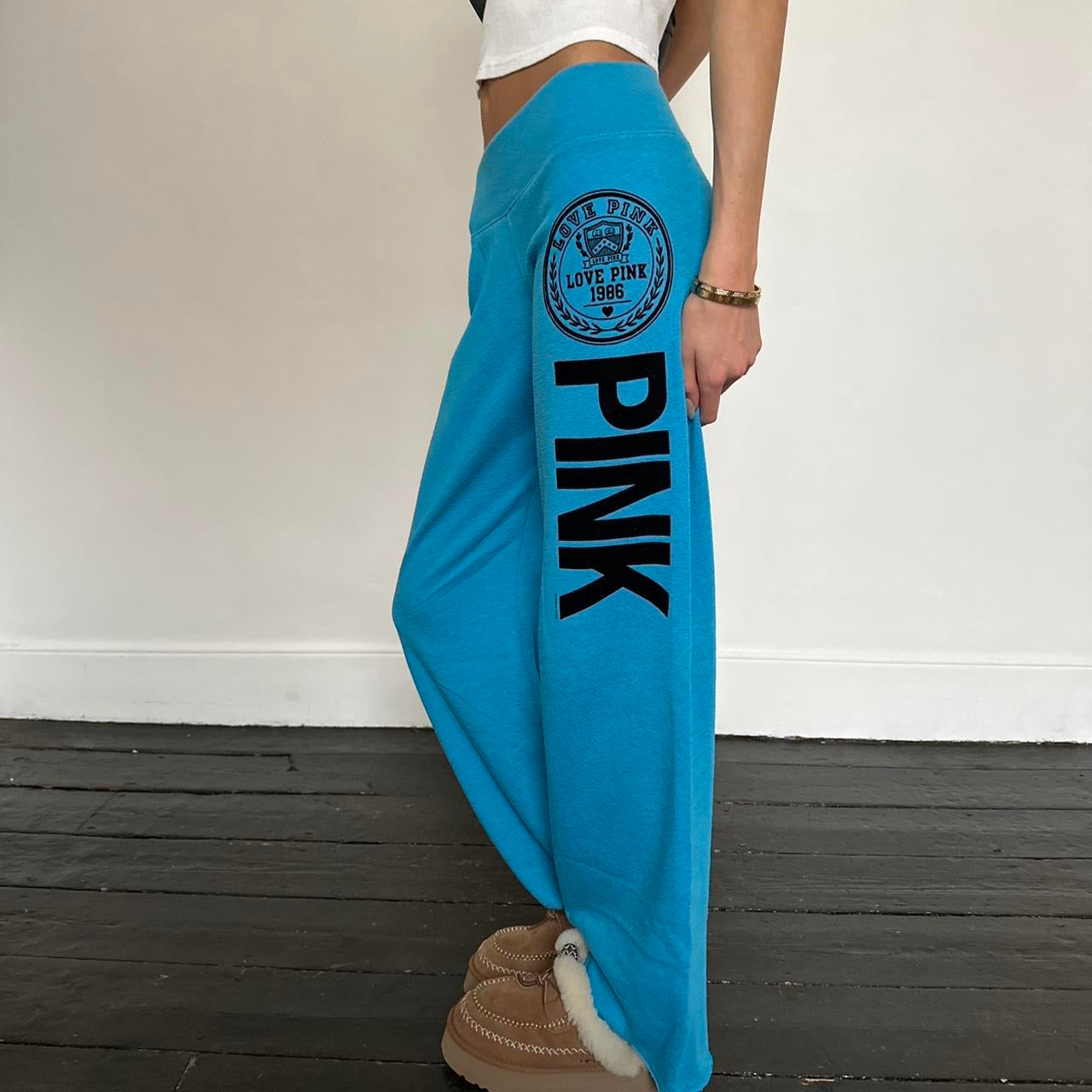 Vintage 2000’s Victorias Secret pink blue sweatpants