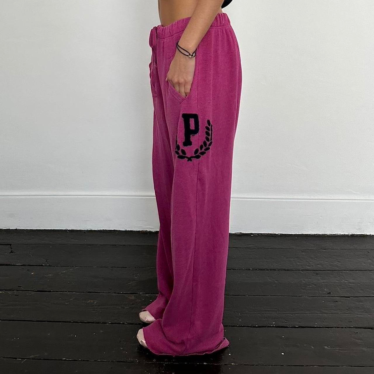 Vintage 2000’s Victoria’s Secret Pink dark pink graphic sweatpants