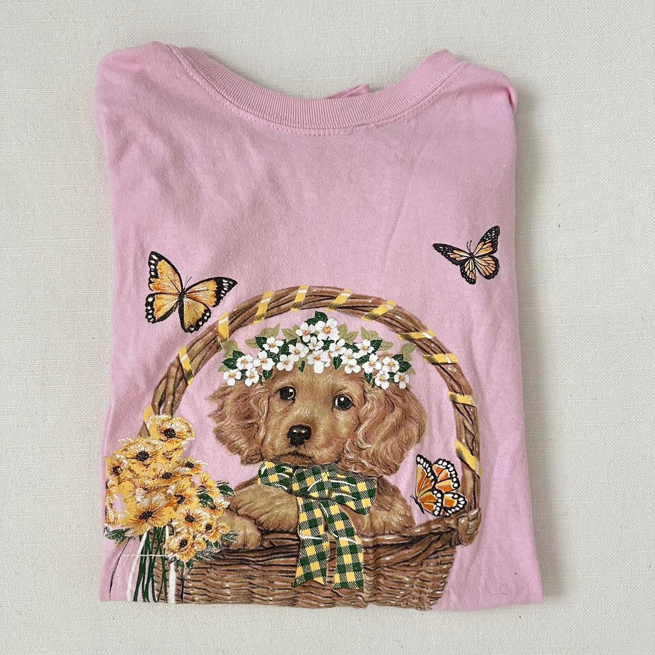 Vintage puppy basket 🧺 vintage top