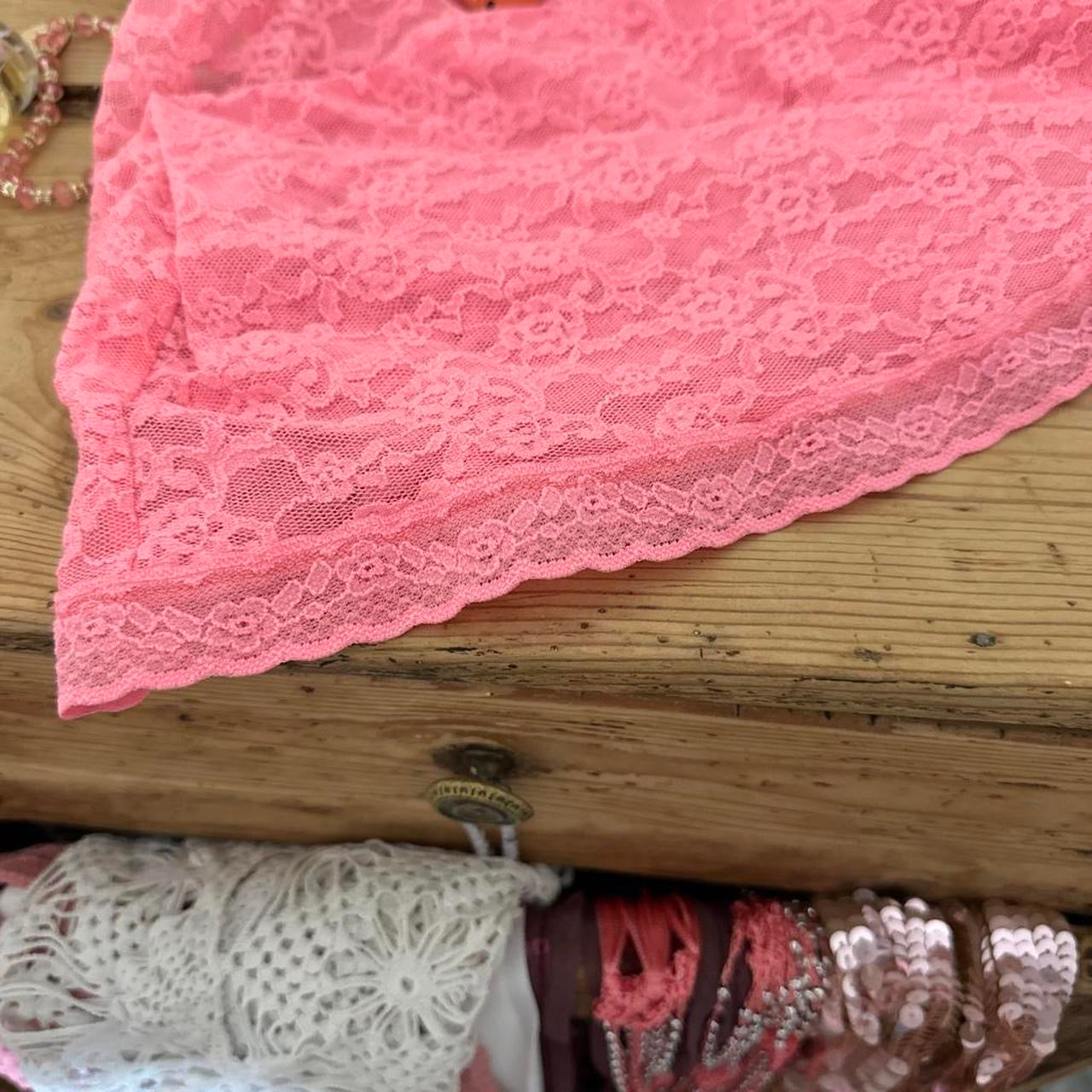 Vintage Victoria’s Secret pink lace dress