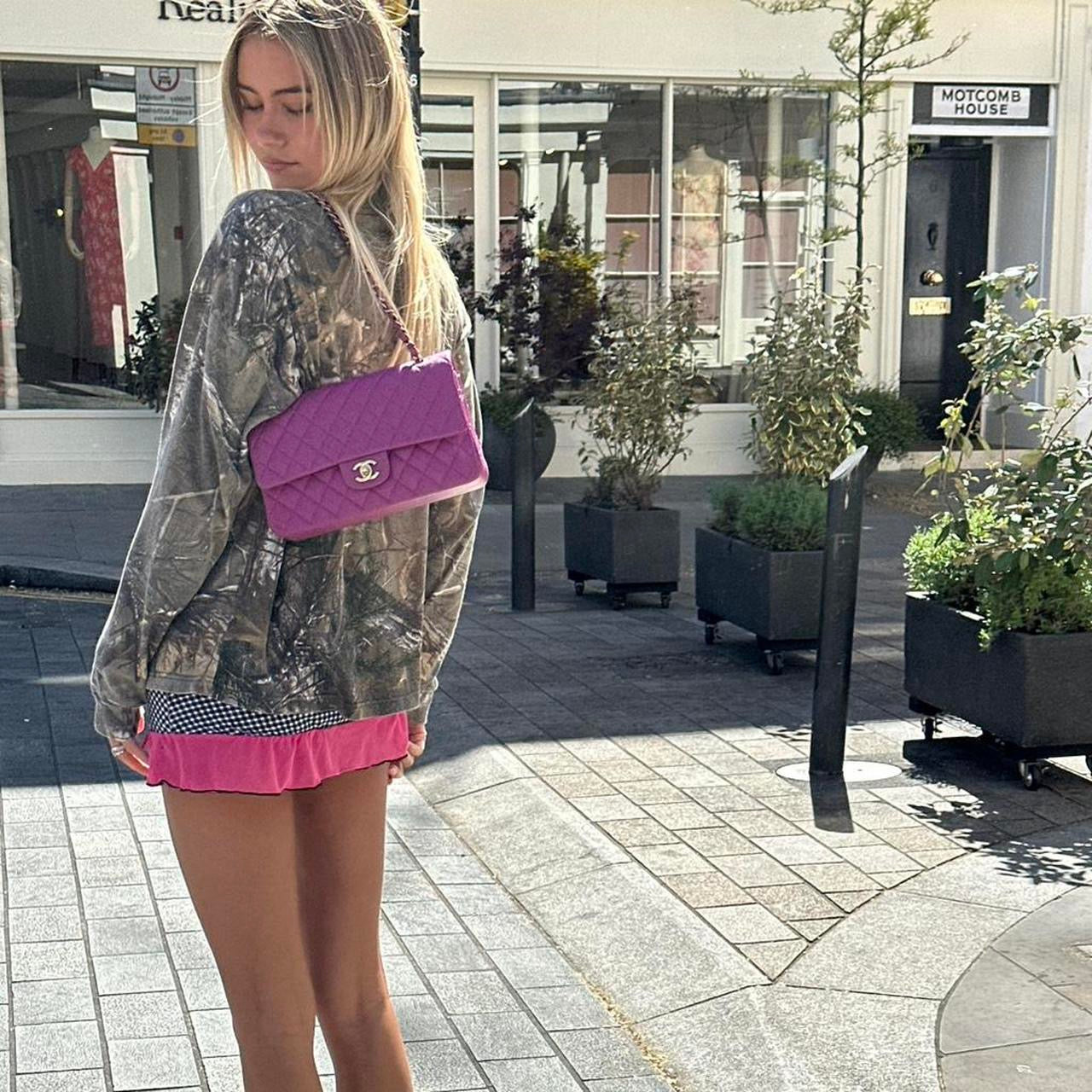 Vintage 00s camouflage long sleeve top