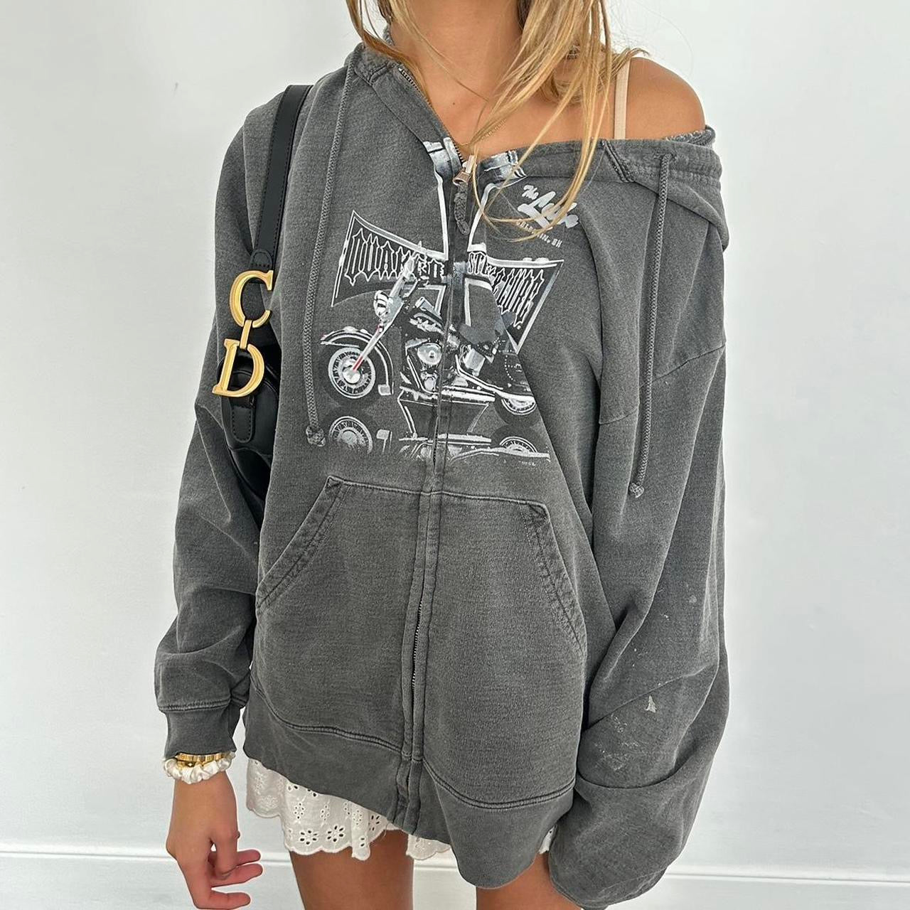 Vintage 90’s West Coast Choppers grey hoodie