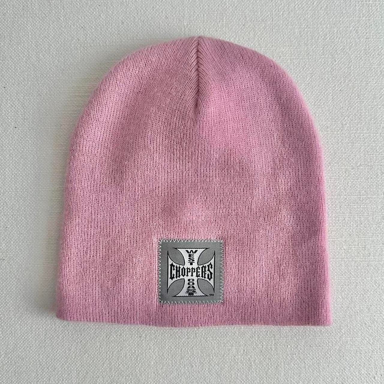 Vintage West Coast Choppers pink beanie 🍥