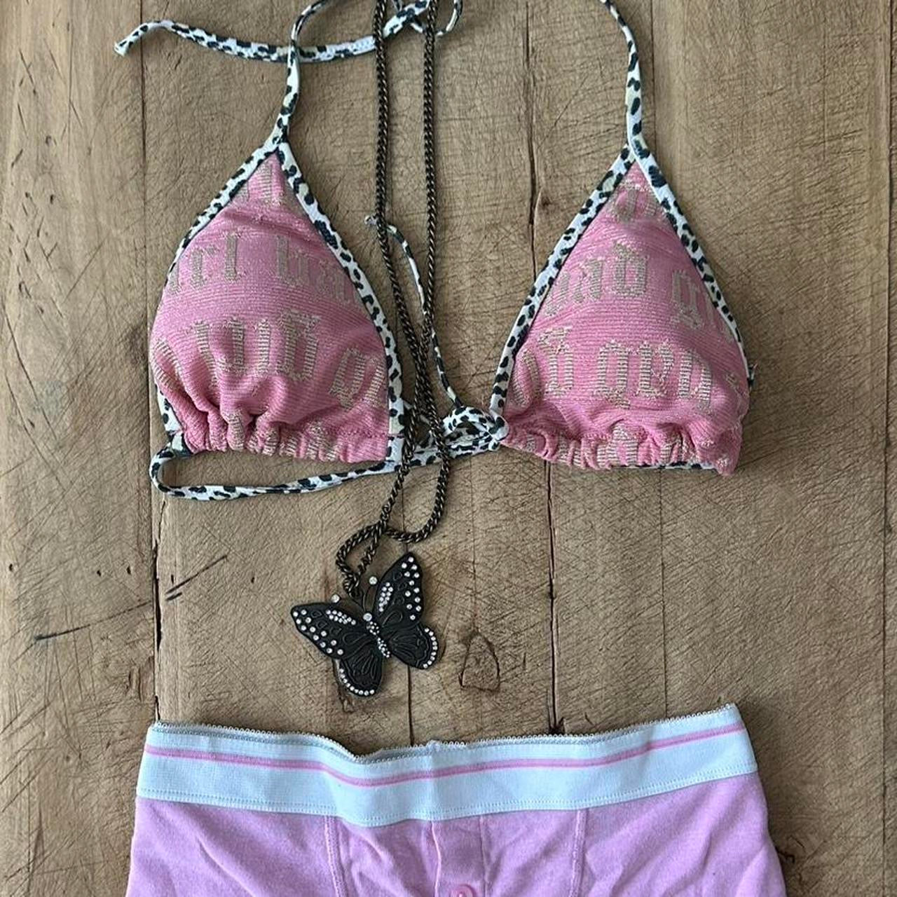 Vintage 90’s Victoria’s Secret pink script bikini