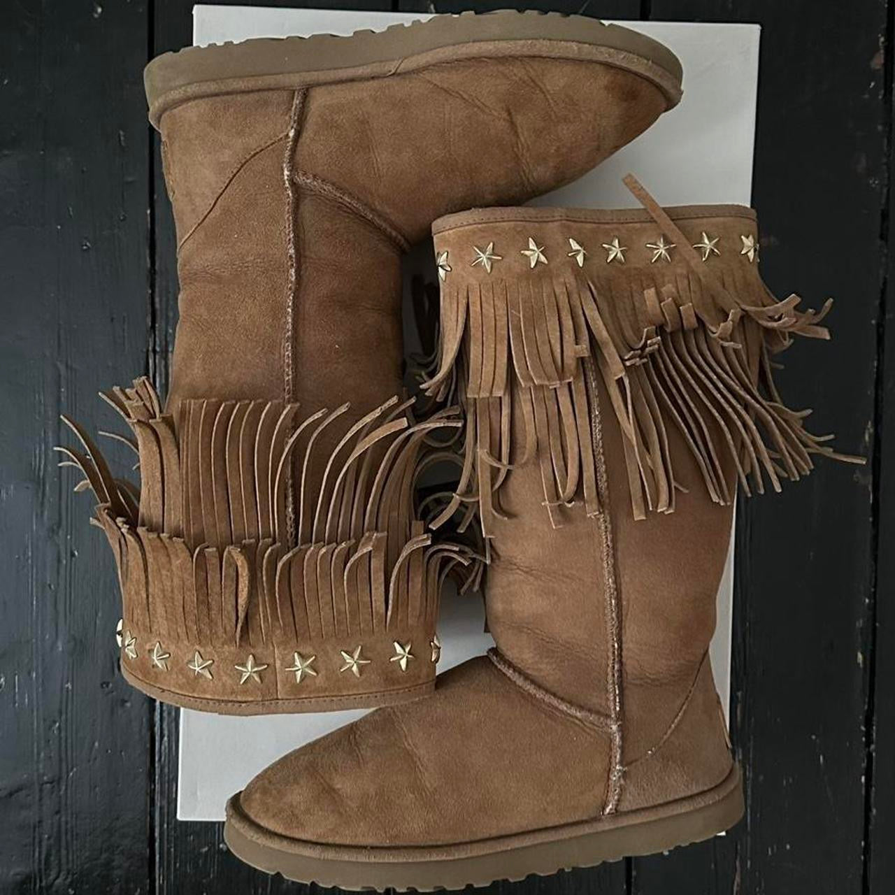 Vintage chestnut 2010 Jimmy Choo X Ugg boots – Chelsea Thrift