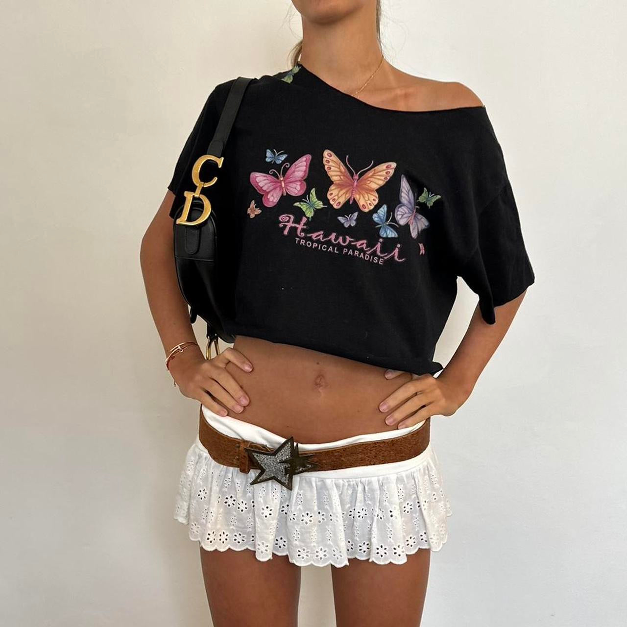 Vintage Hawaii butterfly top