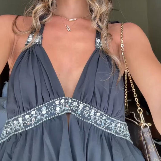 Vintage 90’s Victoria’s Secret black babydoll top