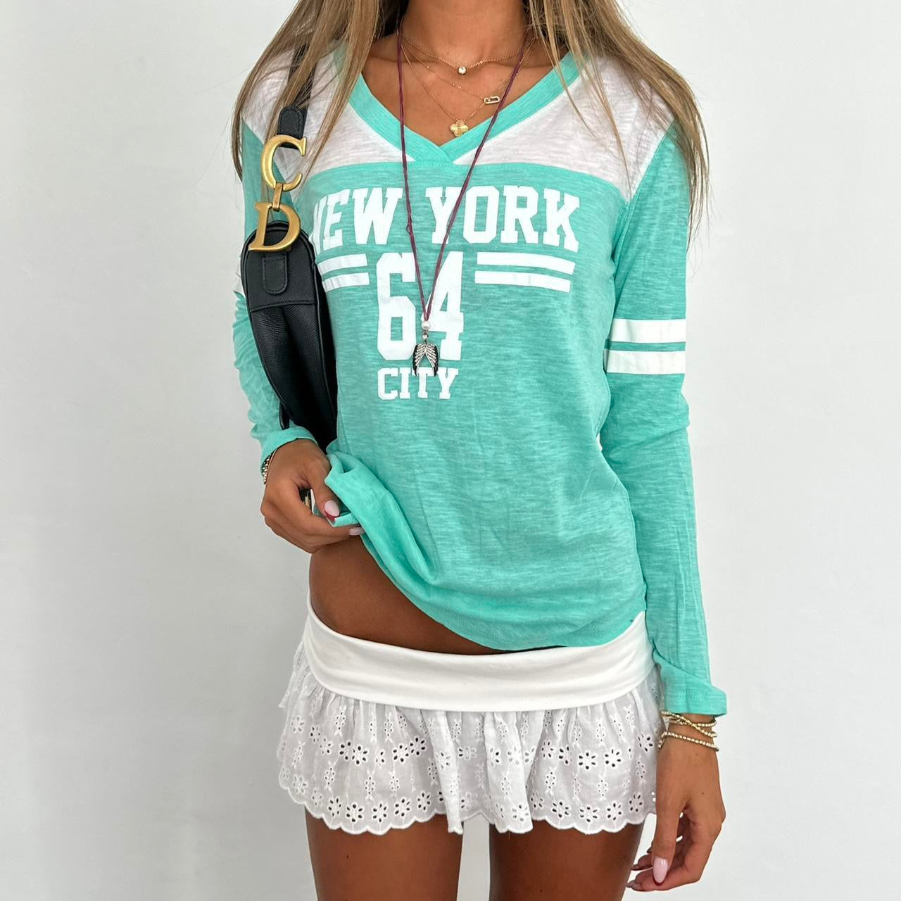 Vintage New York off shoulder top