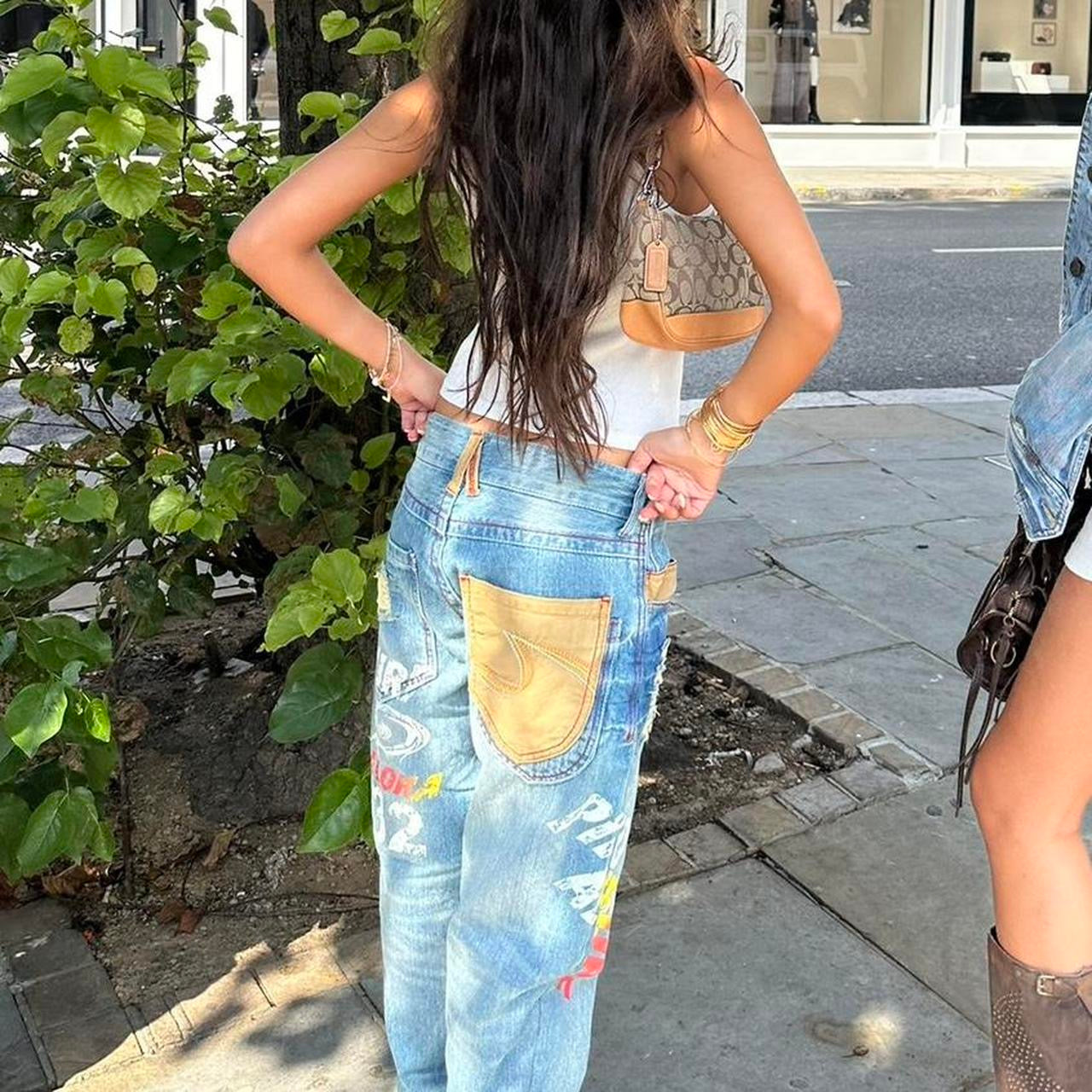 Vintage rare 90s blue love surf jeans 🏄🏻‍♀️