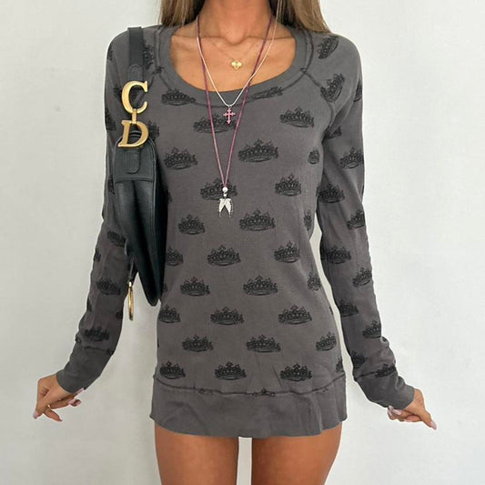 Vintage 2000’s grey longsleeve dress
