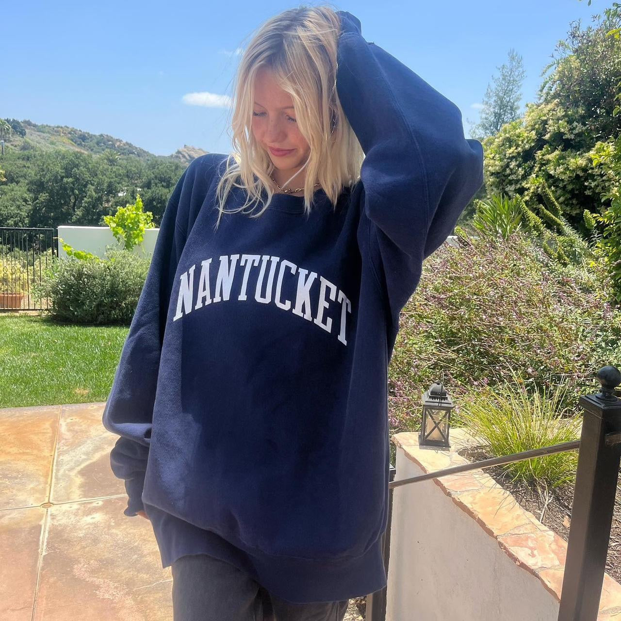 Vintage 90s Nantucket navy sweatshirt