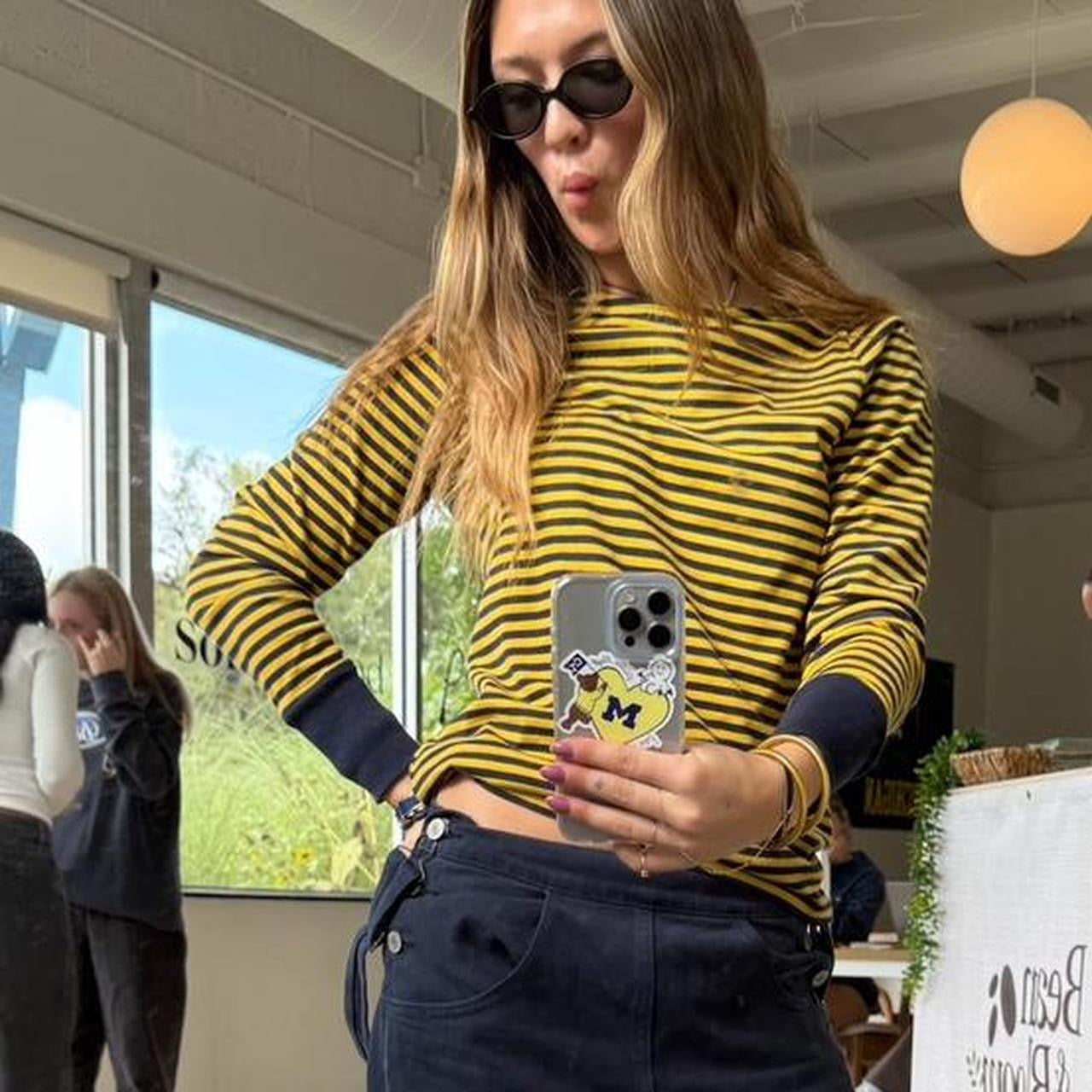 Vintage Laura Ashley striped long sleeve top