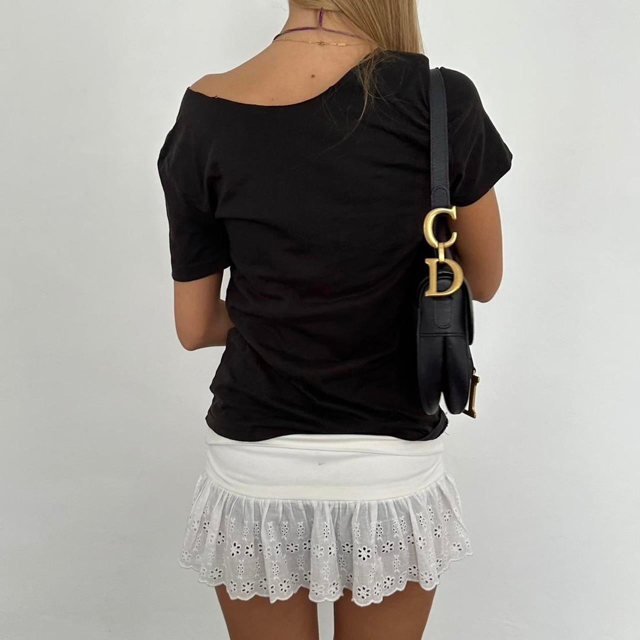 Vintage 2000’s Polo Ralph Lauren black off the shoulder tee