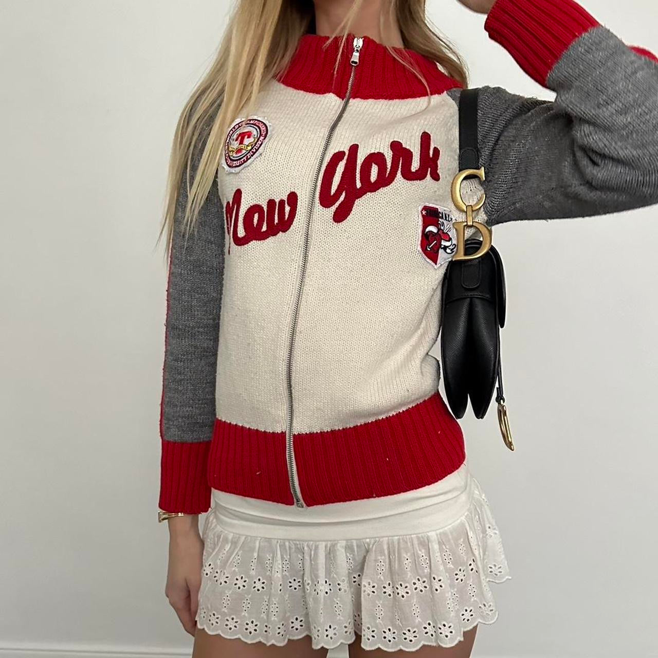 Vintage 90’s New York knit zip up