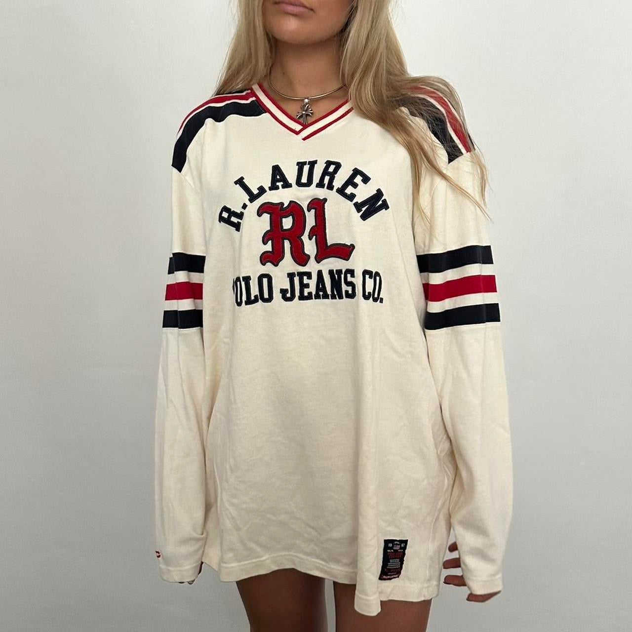 Vintage Ralph Lauren jersey sweatshirt style top