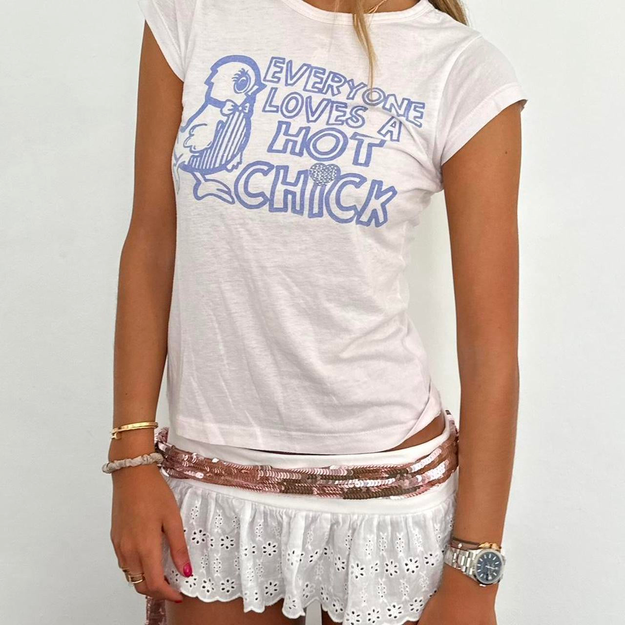 Vintage 00s slogan baby tee