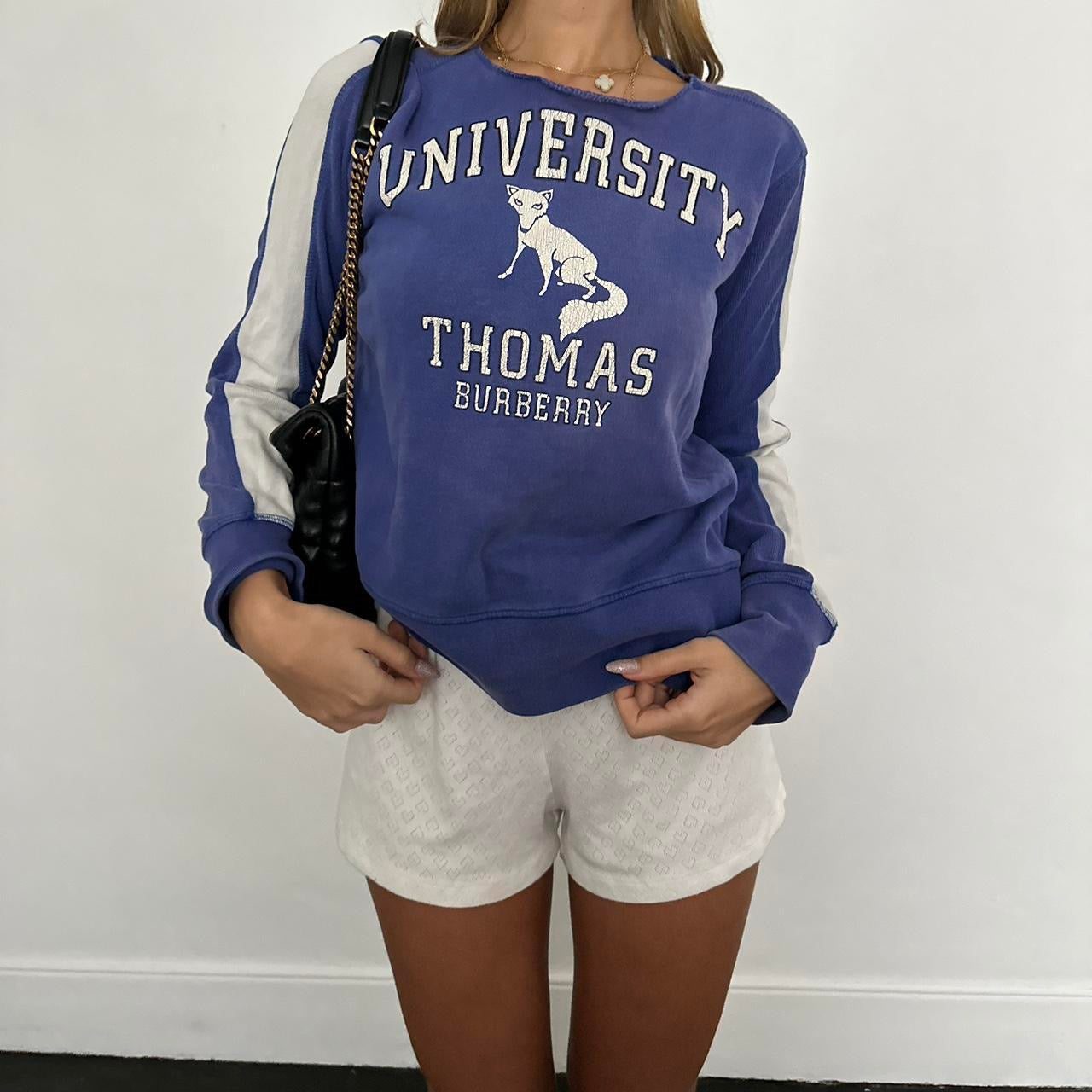 Vintage university of Thomas Burberry long sleeve sweatshirt