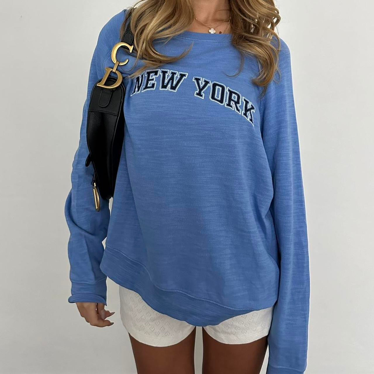 Vintage New York blue long sleeve sweater