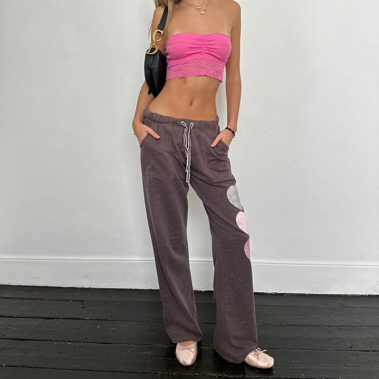 Vintage 2000’s Victorias Secret Pink brown sweatpants