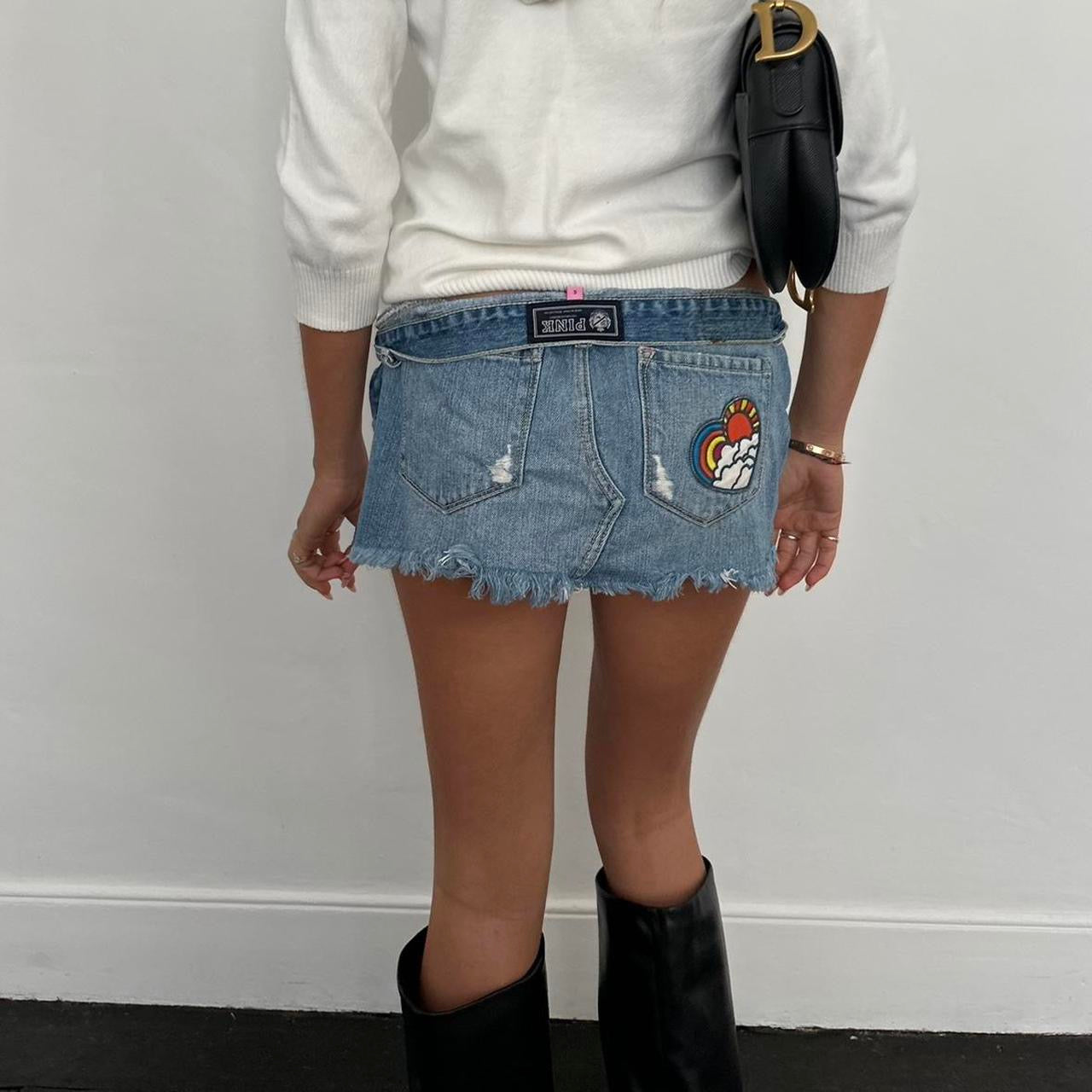 Vintage 2000’s Victoria’s Secret denim mini skirt