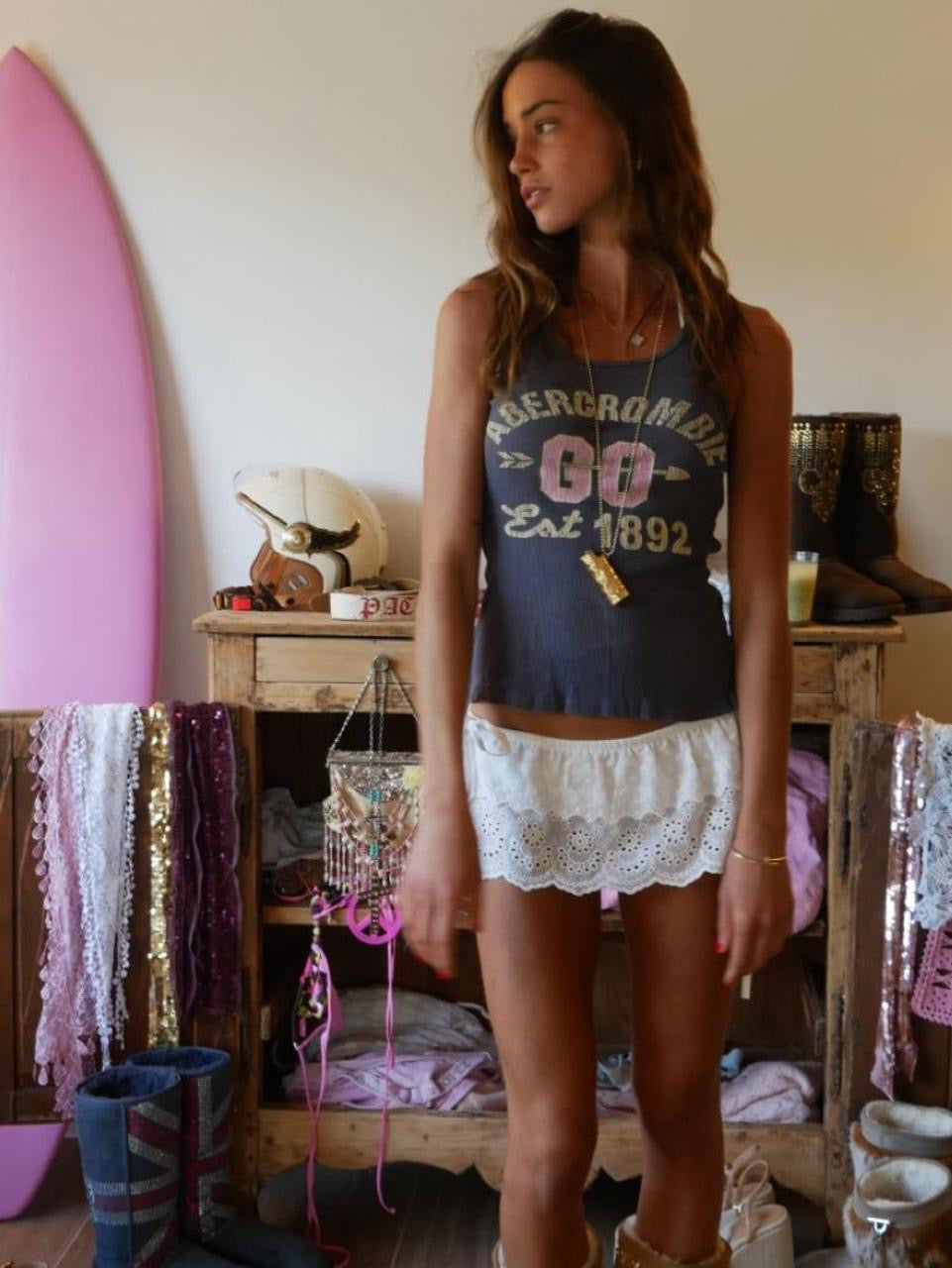 Vintage 90s Abercrombie & Fitch graphic tank top