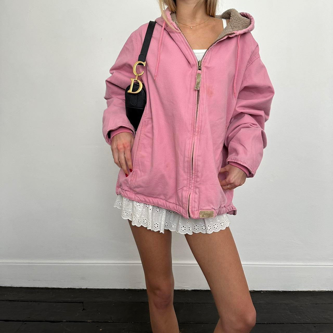 Vintage 2000’s pink canvas jacket