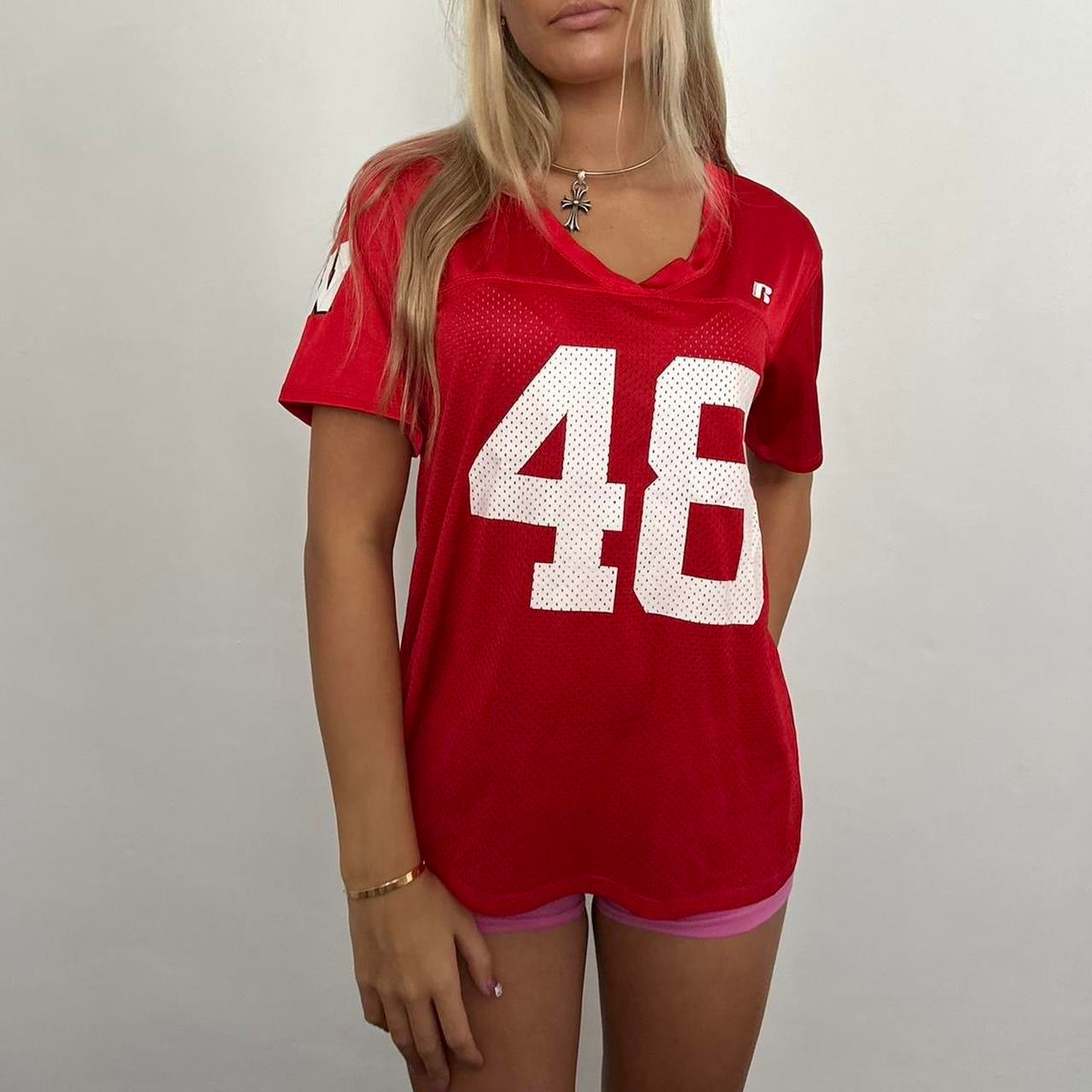 Vintage red jersey top