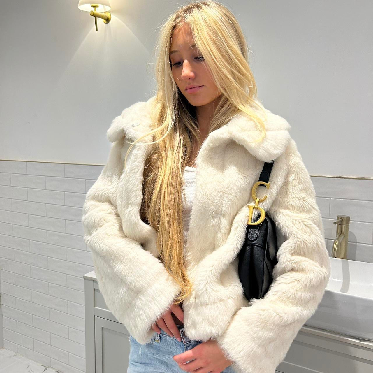 Vintage 2000’s faux fur jacket