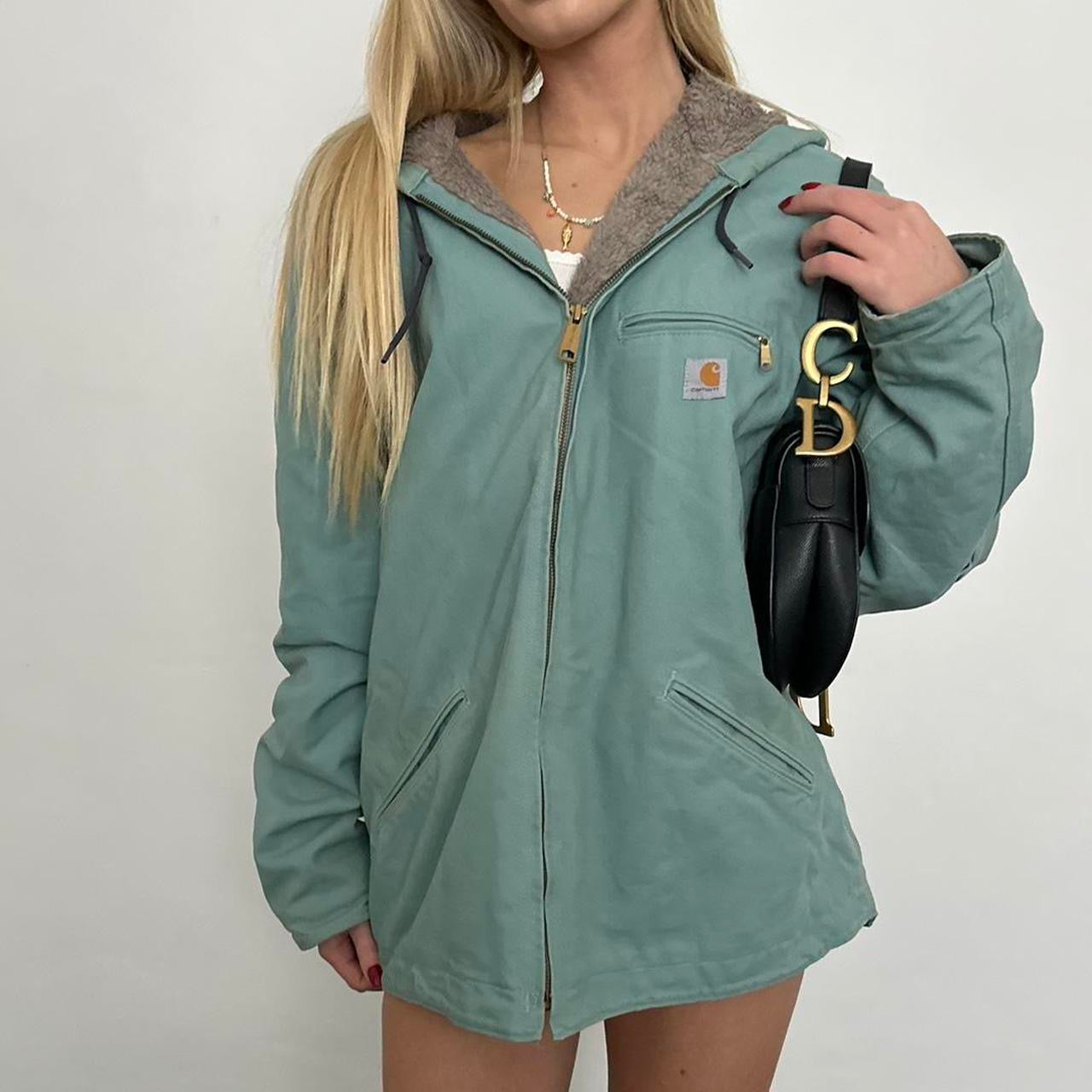 Vintage Carhartt turquoise workwear jacket