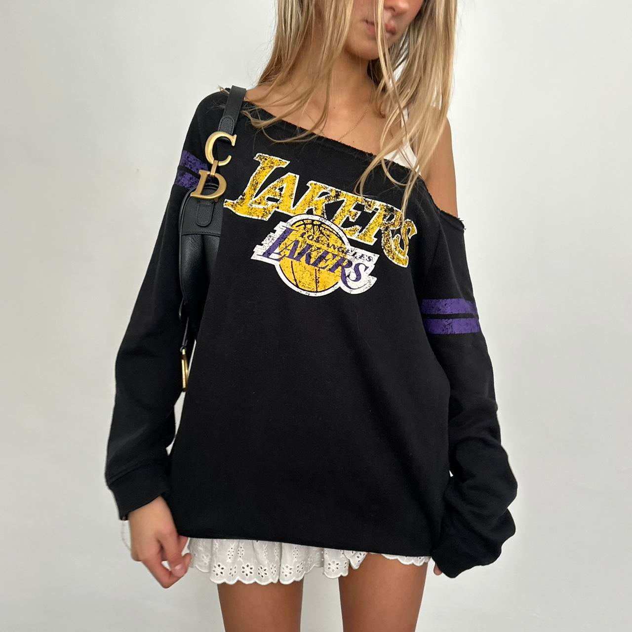 Vintage Lakers off the shoulder sweatshirt