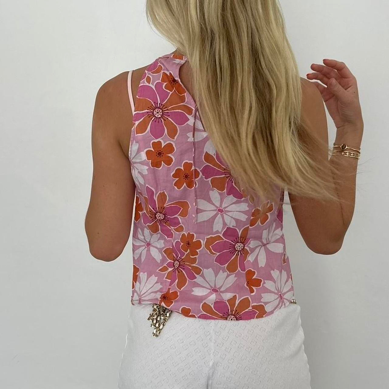 Vintage 2000’s floral halter cami top