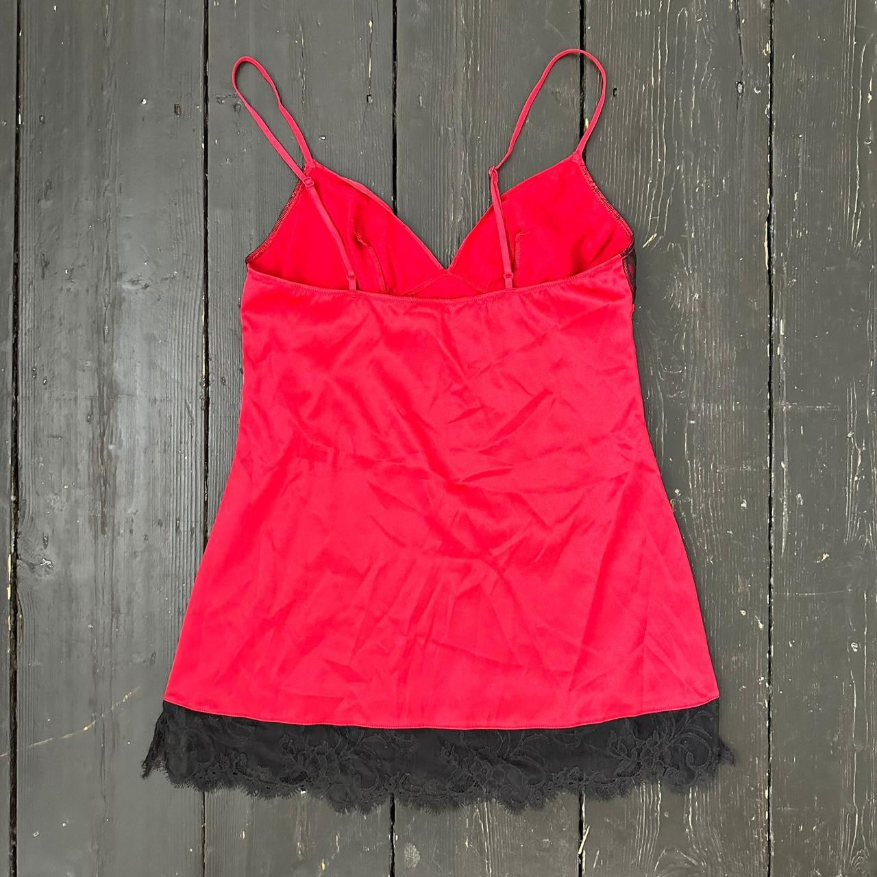 Vintage Victoria’s Secret red babydoll slip dress