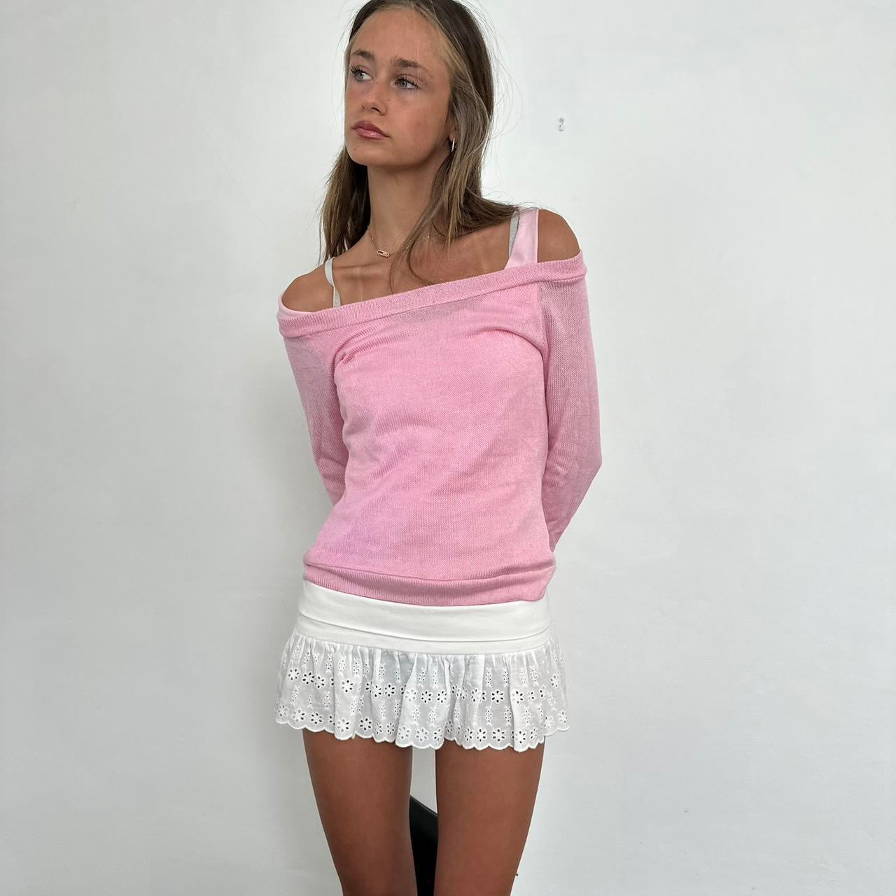 Vintage 90s pink long sleeve top