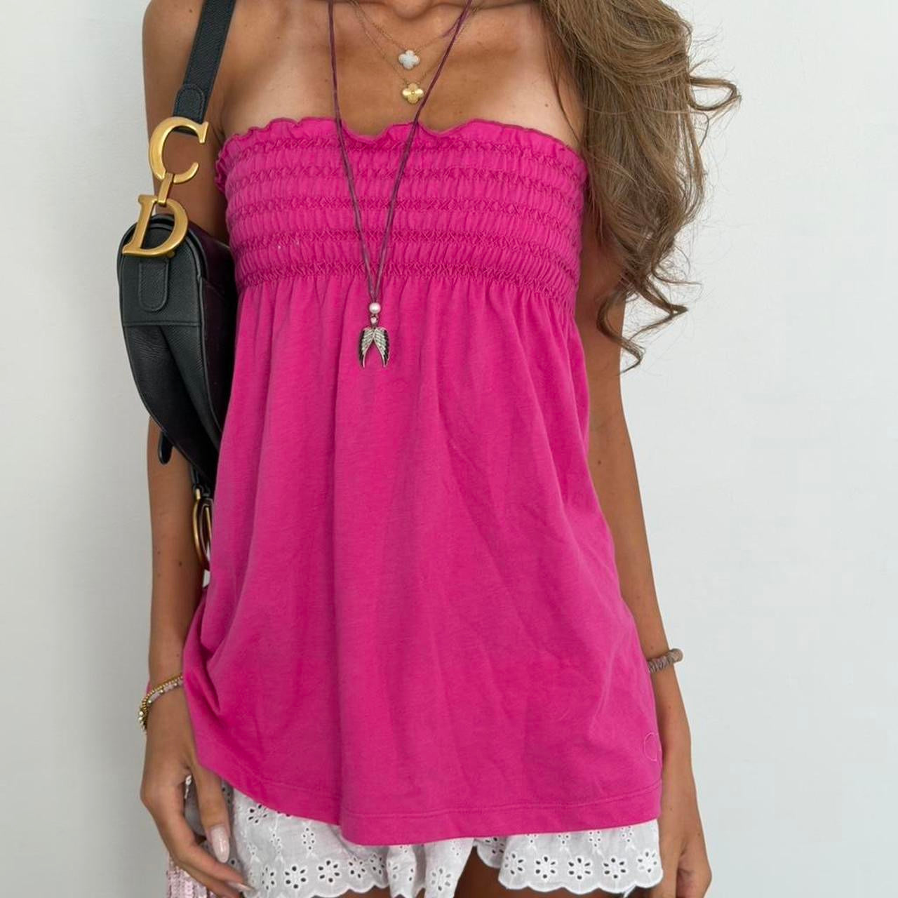 Vintage 2000’s pink strapless top