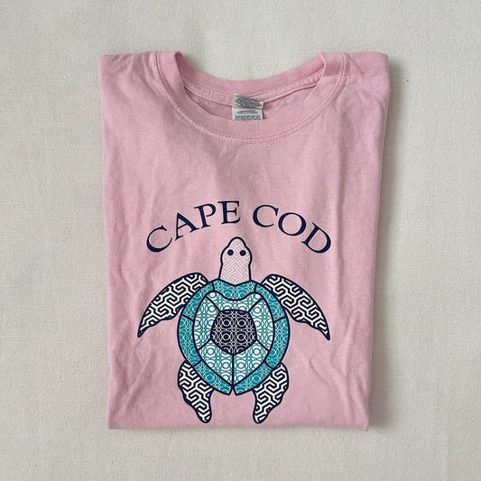 Vintage Cape Cod pink turtle vintage top 🇺🇸