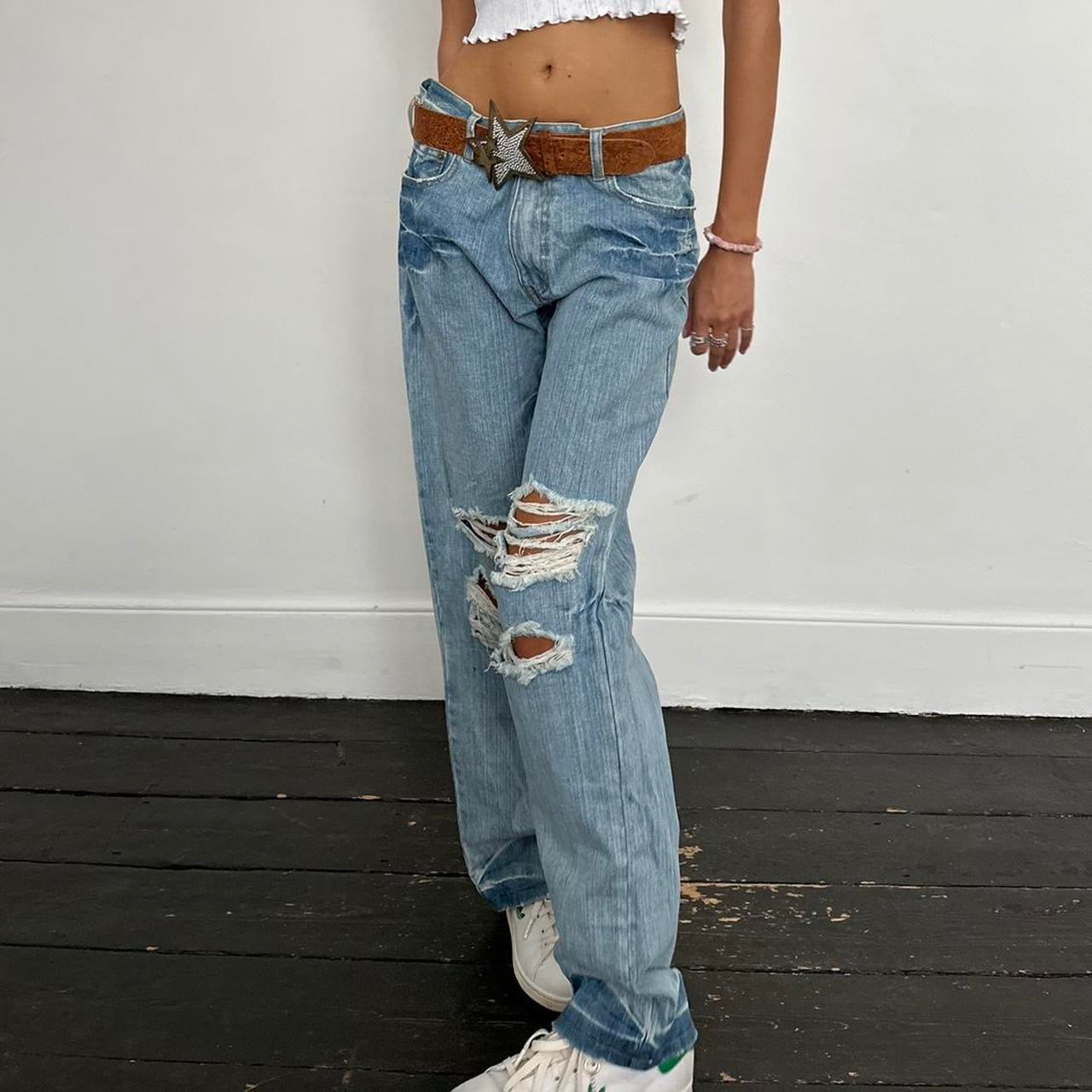 Vintage iconic rare 90s I love surf jeans 🩵🏄🏼‍♀️