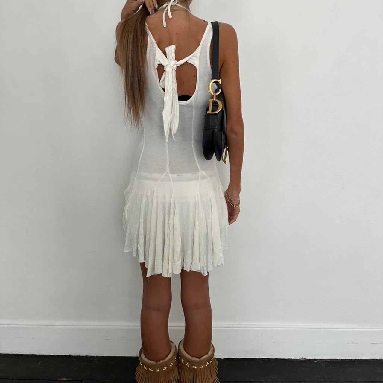 Vintage 90’s white rose flower top