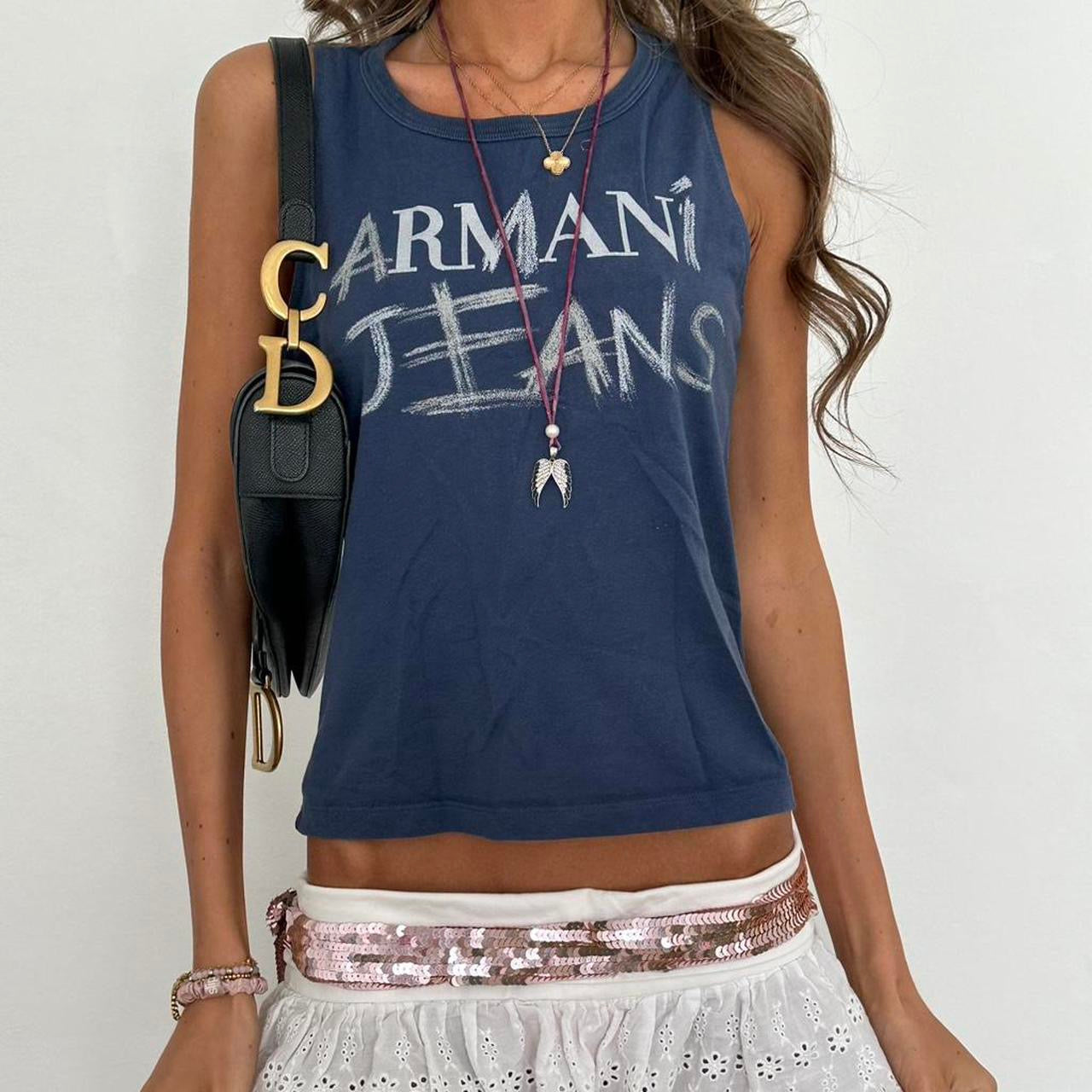 Vintage 90s Armani Jeans cami top
