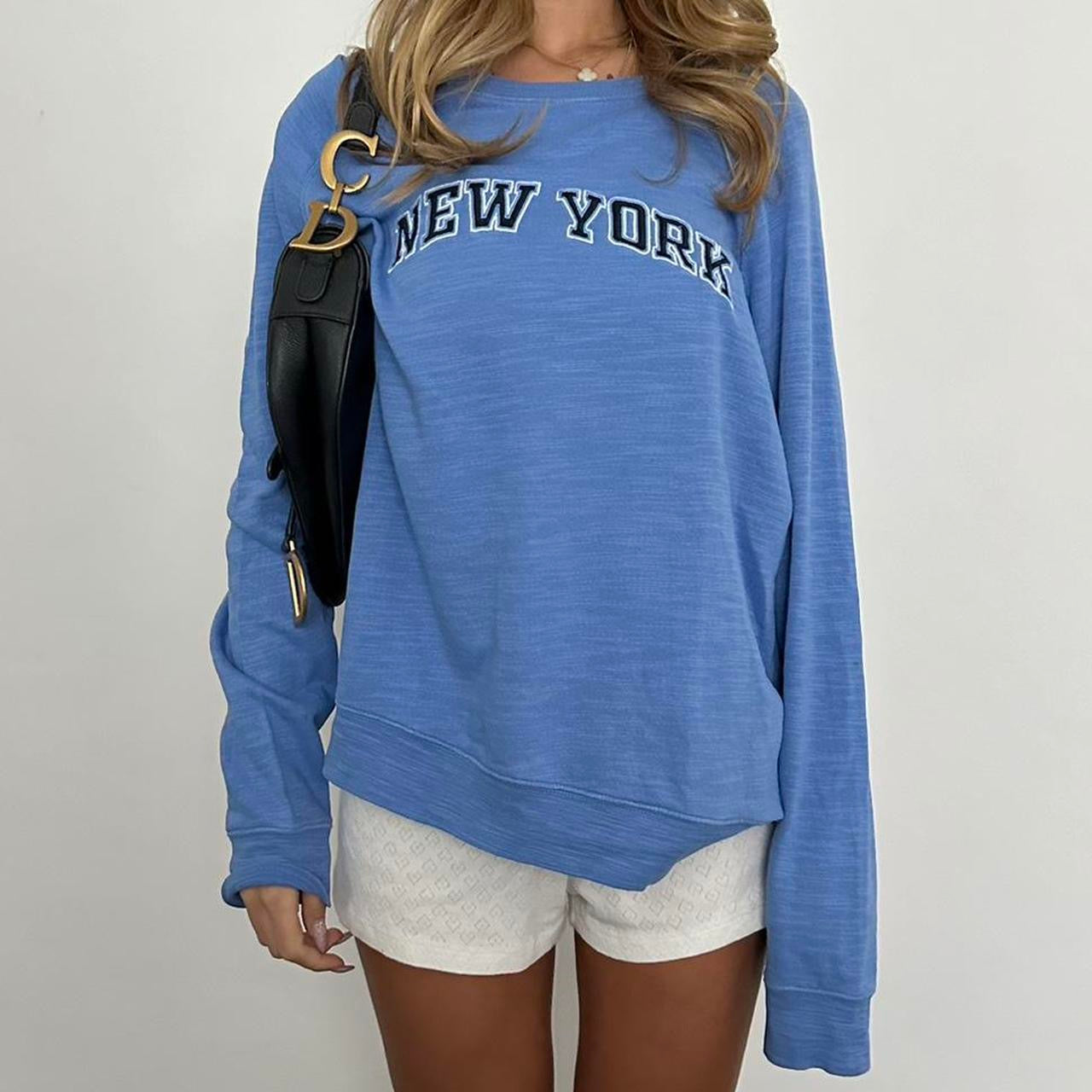 Vintage New York blue long sleeve sweater