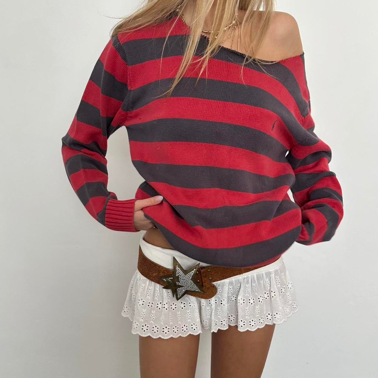 Vintage striped Ralph Lauren knitted jumper ❤️