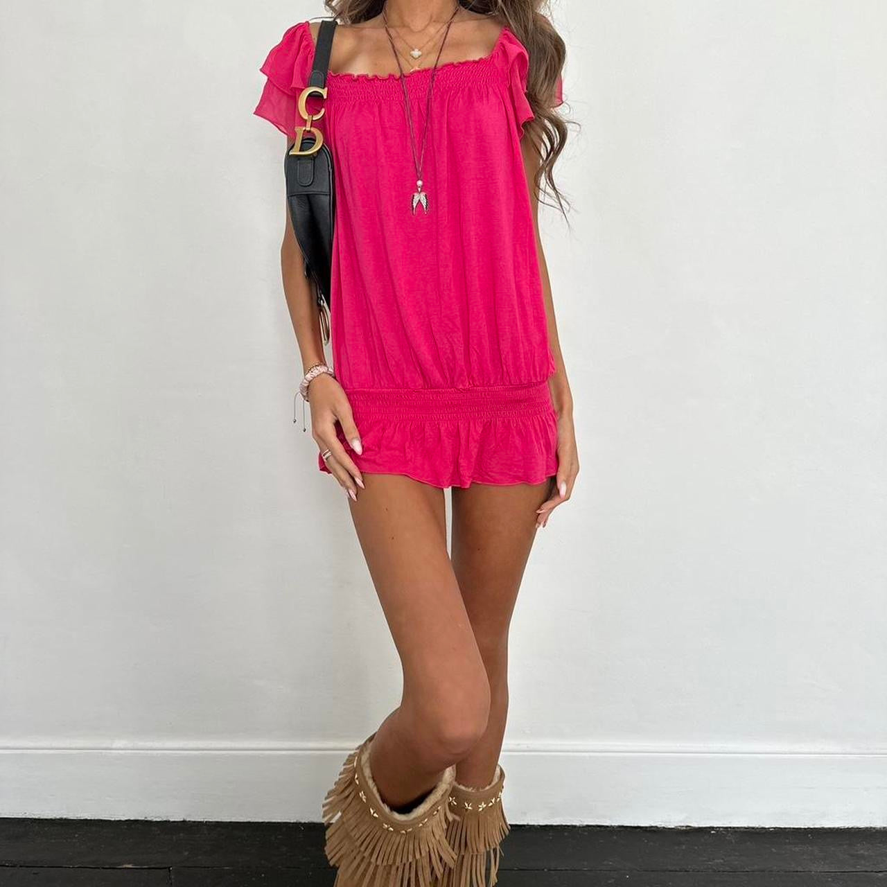 Vintage 00s pink micro dress