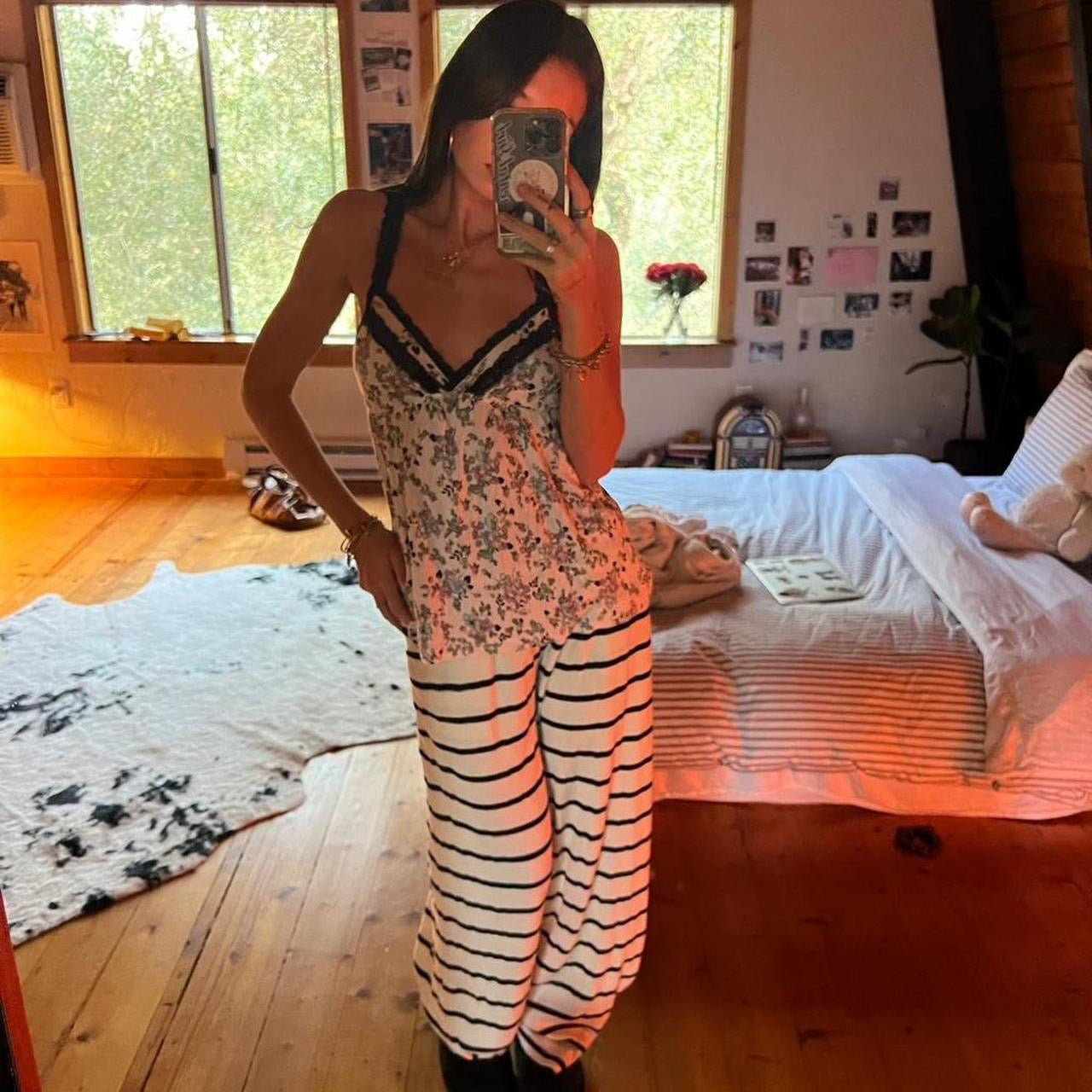 Vintage 90’s Victoria’s Secret babydoll floral pattern top