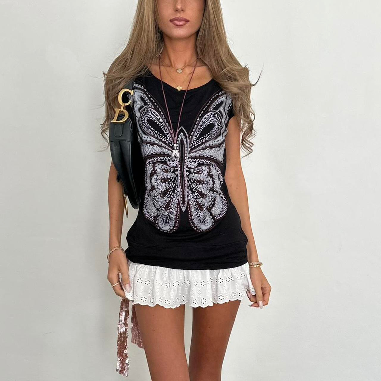 Vintage 00s butterfly top