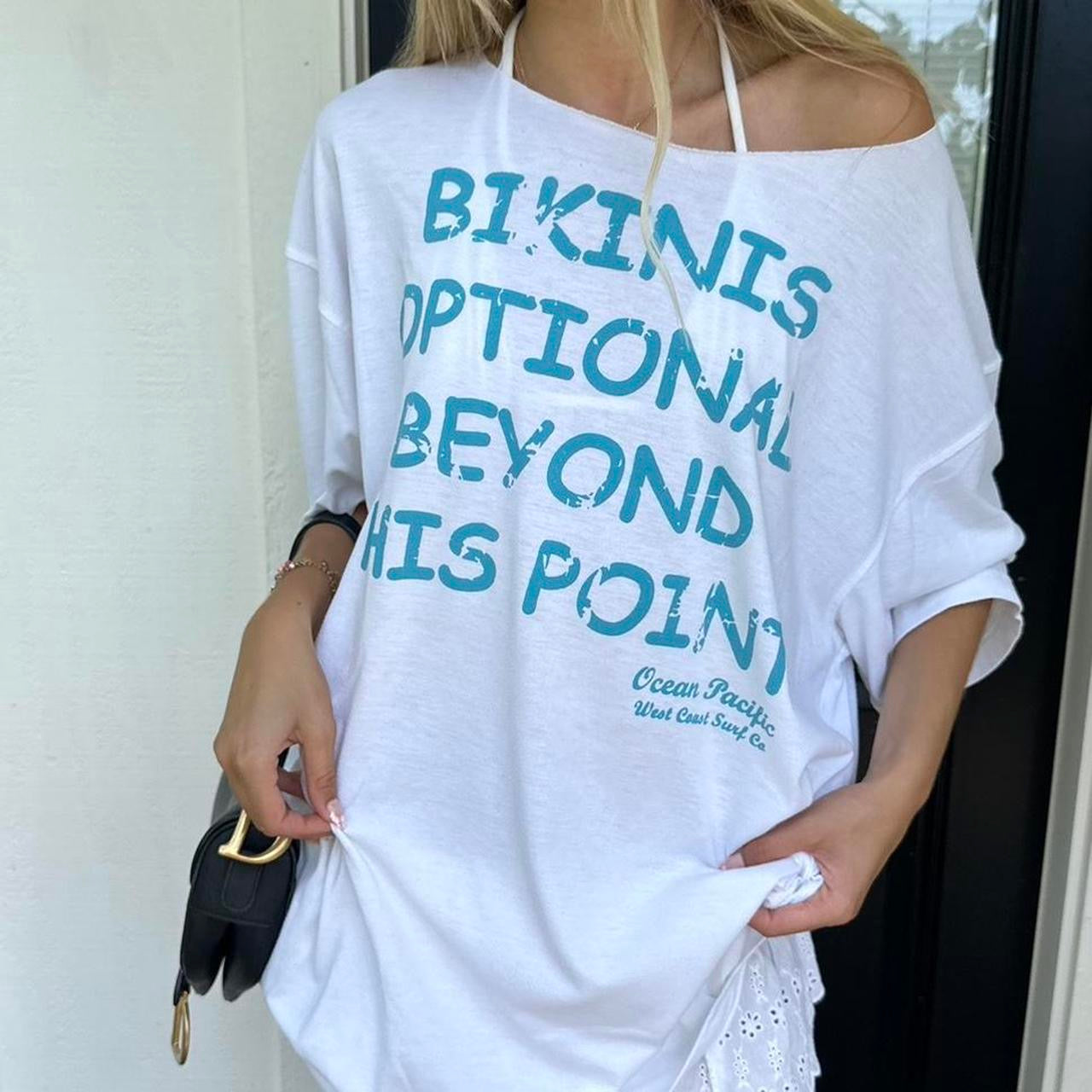 Vintage 90’s bikini summer graphic slogan oversized tee